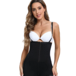 Figurformende bodyshorts med glidelås