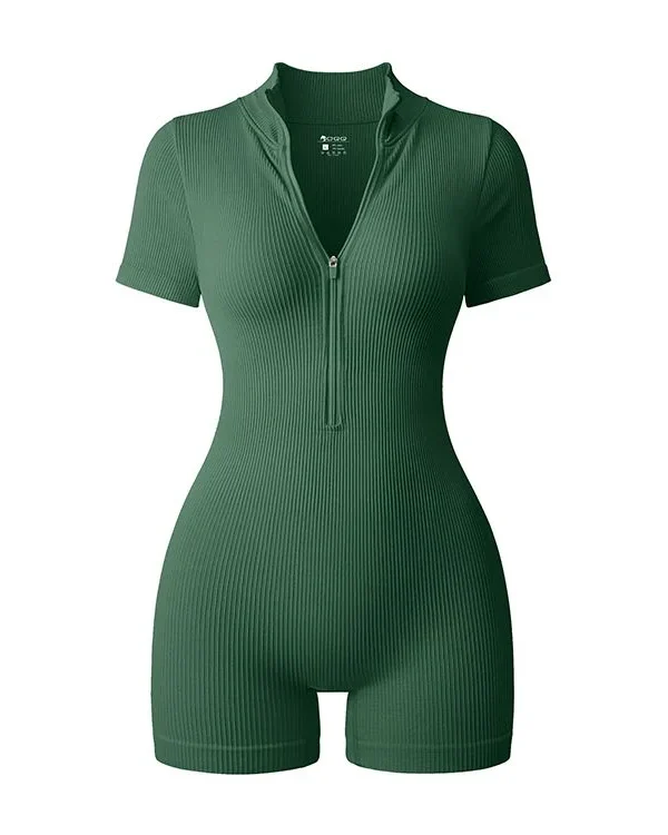 Ribbestrikket bodyjumpsuit