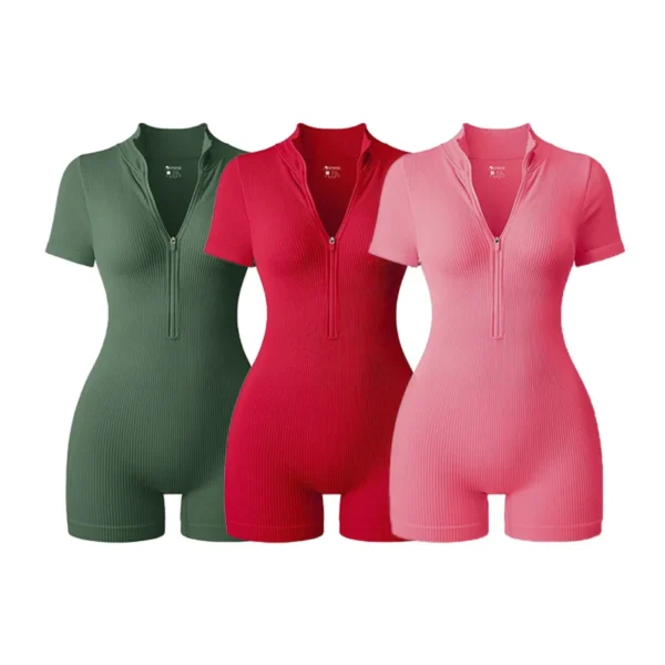 Ribbestrikket bodyjumpsuit - Bilde 3