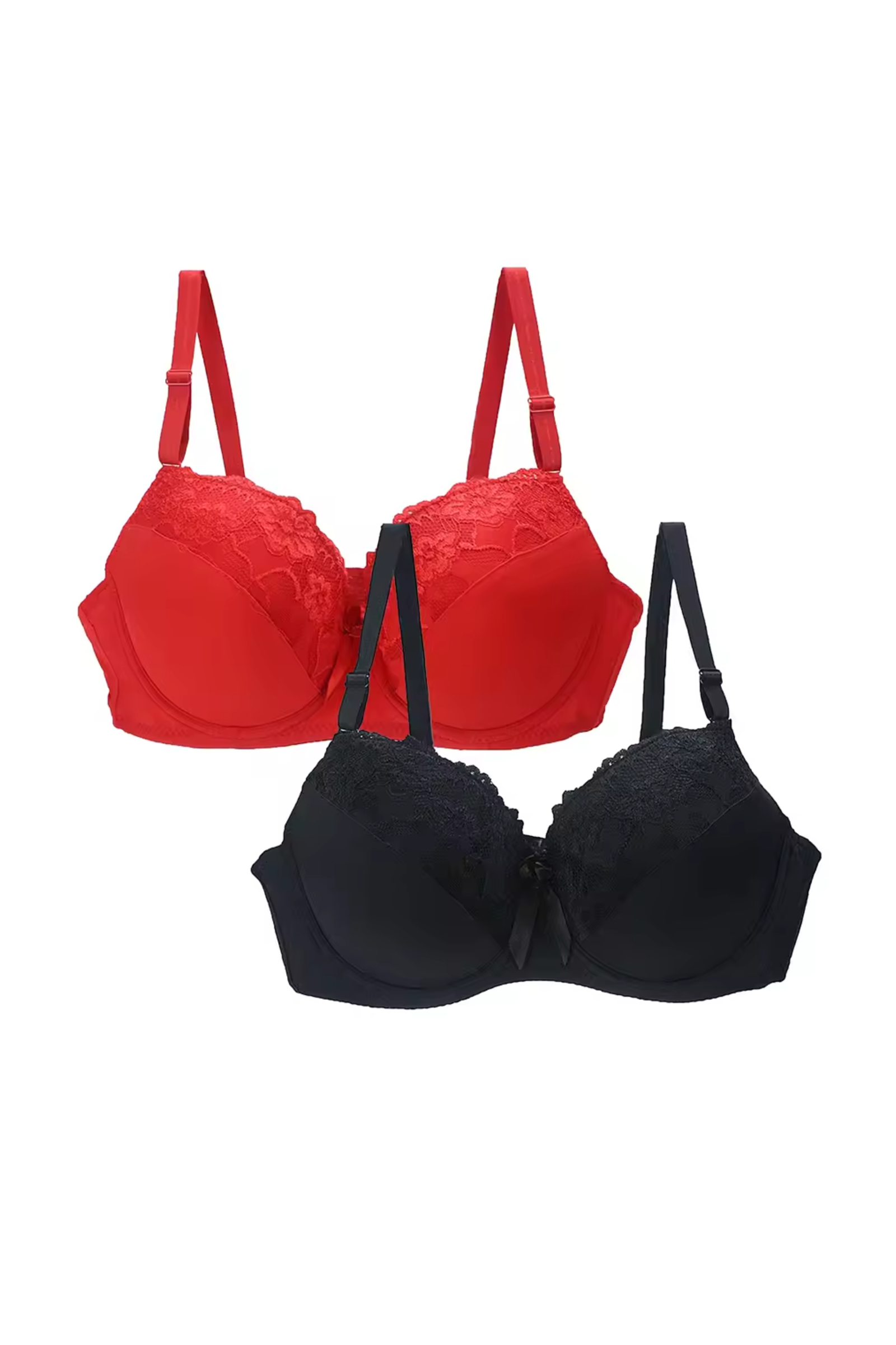 Lingeri med blonde – 2-pakning - Bilde 2