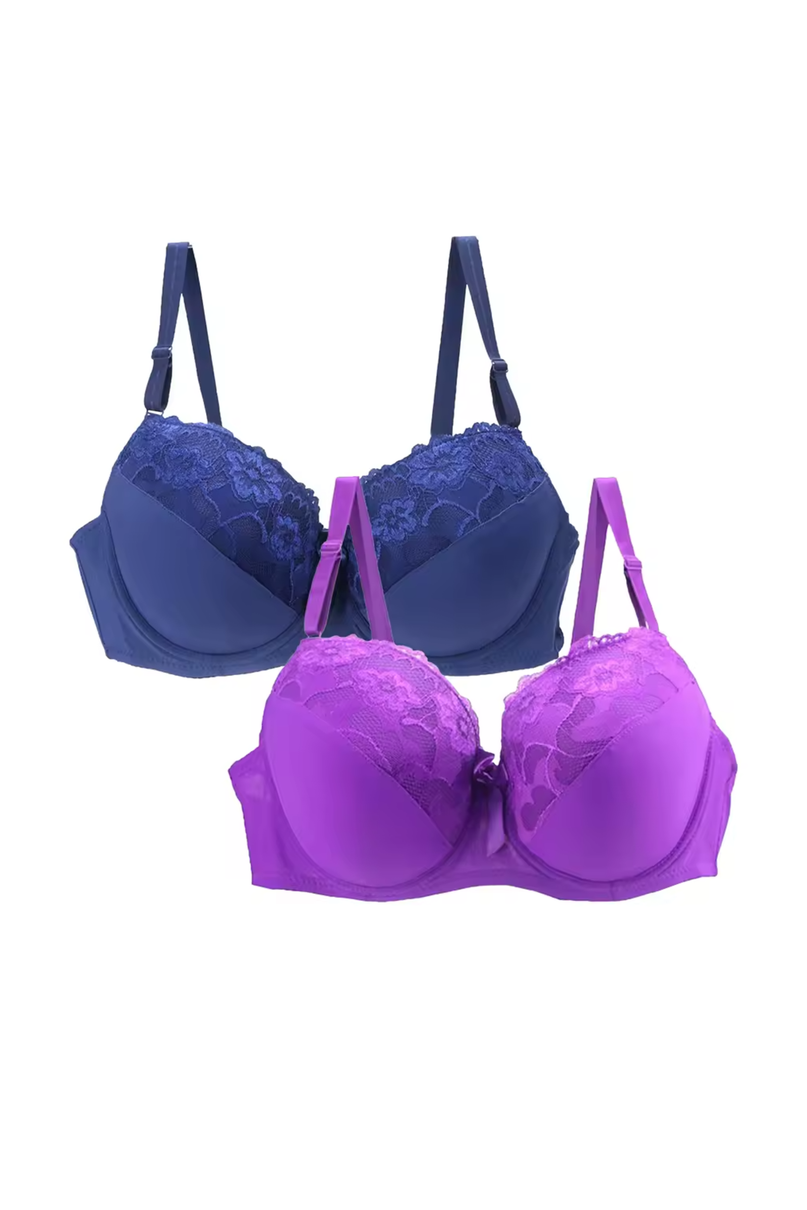 Lingeri med blonde – 2-pakning - Bilde 3