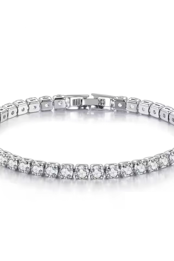 Elegant tennisarmbånd med zirkonia – 925 sølv