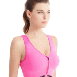 Sports-bh med frontglidelås